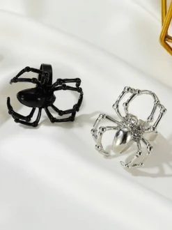 Halloween Simulated Spider Finger Ring
