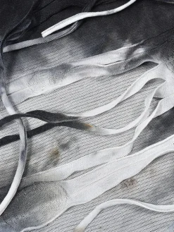 Halloween Tie-Dye Knit Long Sleeve Backless Dress