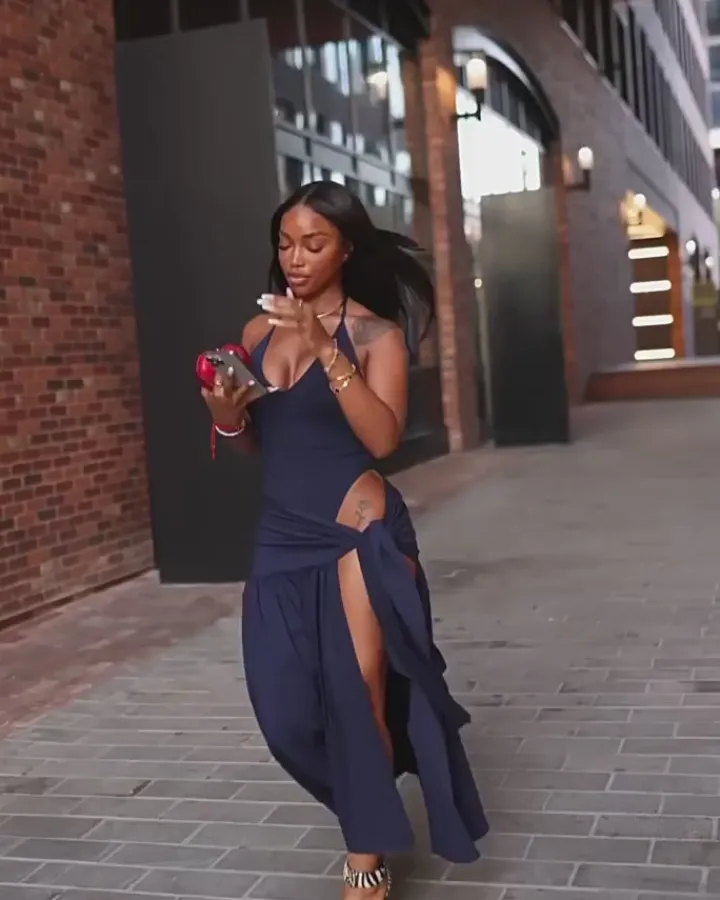 Halter Backless Maxi Skirt Set