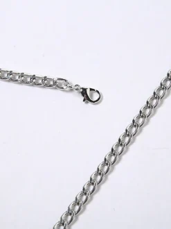 Halter Backless Metal Chain Crop Top