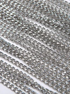 Halter Backless Metal Chain Crop Top