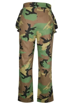 High Waist Camouflage Cargo Pants