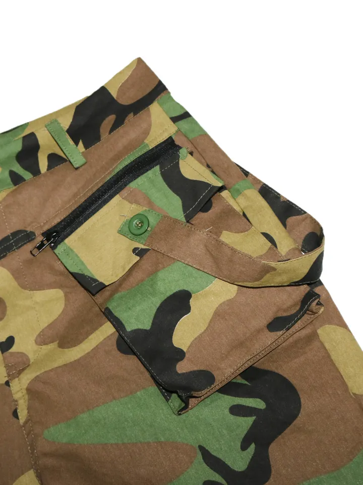 High Waist Camouflage Cargo Pants