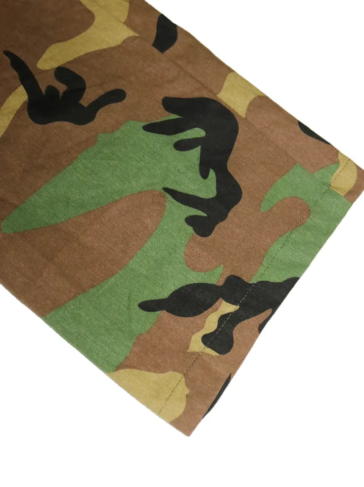 High Waist Camouflage Cargo Pants