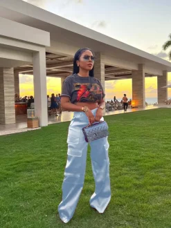 High Wasited Wide Leg Pants with Pockets