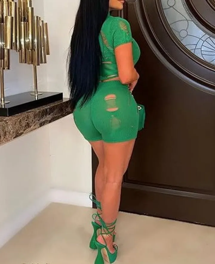 Hollow Out Backless Off Shoulder Bodycon Short Jumpsuit