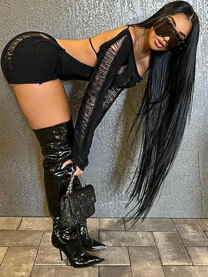 Hollow Out Backless Off Shoulder Bodycon Short Jumpsuit