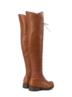 Lace-Up Over-the-Knee Riding Boots