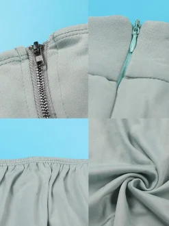 Lantern Sleeve Plus Size Two-Piece Set