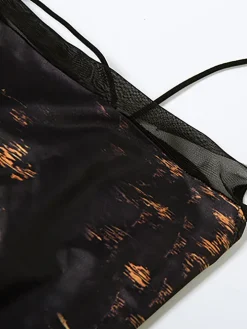 Leopard Lace Patchwork Dress