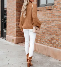 Long Sleeve Knit Solid Pullover