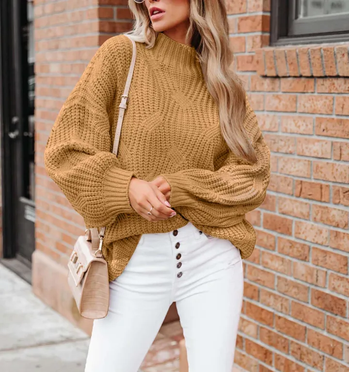 Long Sleeve Knit Solid Pullover
