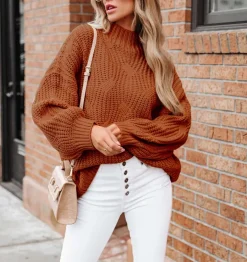 Long Sleeve Knit Solid Pullover