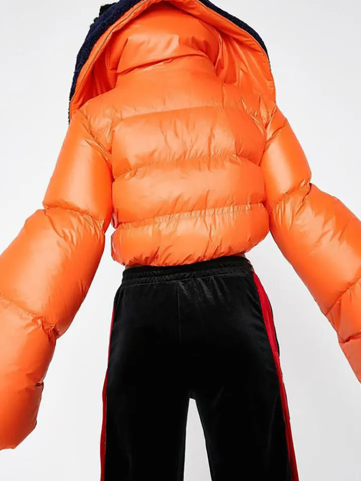 Long Sleeve Letter Print Short Jacket