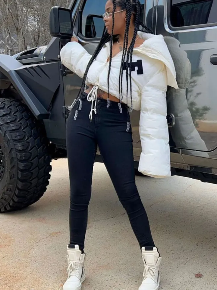 Long Sleeve Letter Print Short Jacket