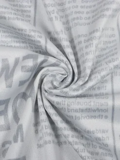 Long Sleeve Letter Print Bodycon Shirts