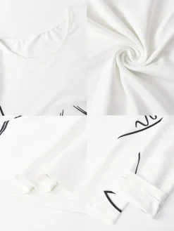 Long Sleeve Printed Bodycon Mini Dress