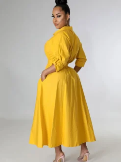 Long Sleeve Solid Color Bodycon Maxi Dress