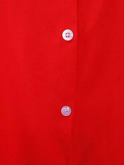 Long Sleeves Button Loose Mini Shirt Dress