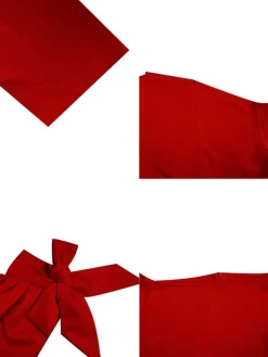 Long Sleeves One Shoulder Tie Up Jumpsuit