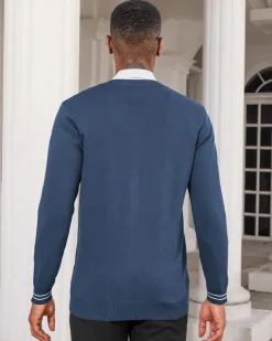 Mens Casual Stand Collar Full-Zip Jacket