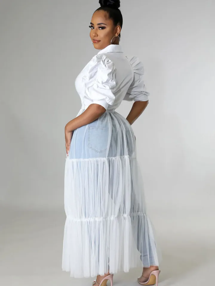 Mesh Patchwork Short Sleeve V Neck Top