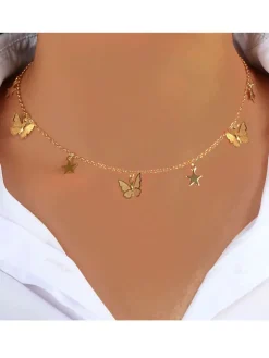 Minimalist Butterfly Star Necklaces