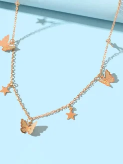 Minimalist Butterfly Star Necklaces
