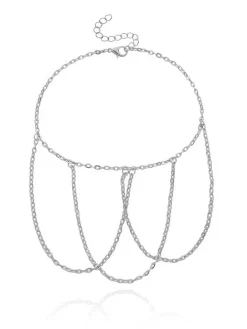 Minimalist Chain Tassle Armlet