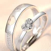 Minimalist Couple Plain Rings