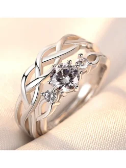 Minimalist Couple Plain Rings