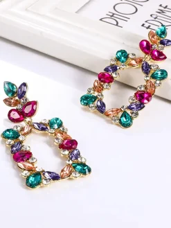 Minimalist Geometric Colorful Earrings