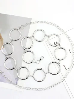 Minimalist Ring Patchwork Chain Belts