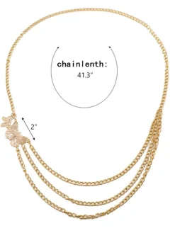 Multilayer Metal Waist Chain