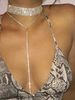 Multilayer Strand Chain Necklaces