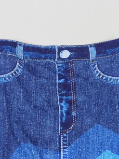 Off Shoulder Colorful Skirt Set