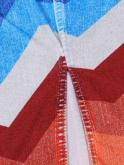 Off Shoulder Colorful Skirt Set