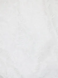 Off Shoulder Lace Asymmetric Ruffle Dress