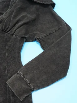 Off Shoulder Long Sleeve Ribbed Jumpsuit