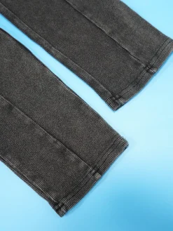 Off Shoulder Long Sleeve Ribbed Jumpsuit