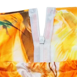 Off Shoulder Printed Patchwork Maxi Dress