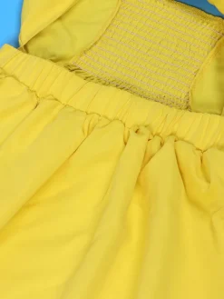 One-Shoulder Ruched Petal Cutout Dress