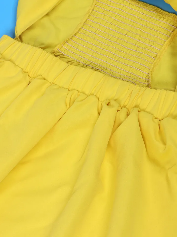 One-Shoulder Ruched Petal Cutout Dress