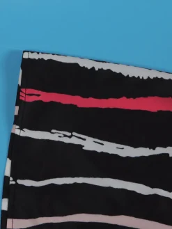 One-Shoulder Striped Backless Maxi Dress