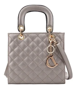 Pendant Simple Quilted Crossbody Bag