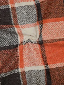 Plaid Button Down Long Shirt Jacket