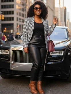 Plus Size Chelsea Side Zipper Ankle Boots