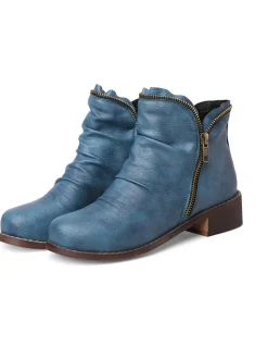Plus Size Chelsea Side Zipper Ankle Boots