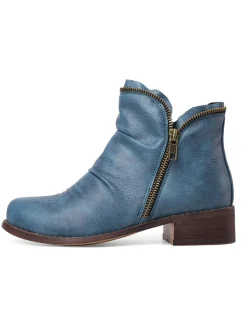 Plus Size Chelsea Side Zipper Ankle Boots