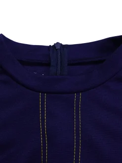 Plus Size Half Sleeve Stand Collar Dress